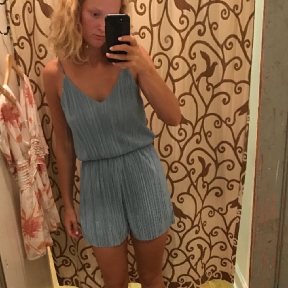 Adelyn Rae blue romper